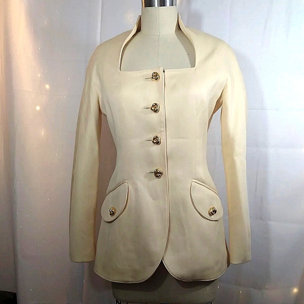 Escada Margaretha Ley Rare Vintage Long Blazer